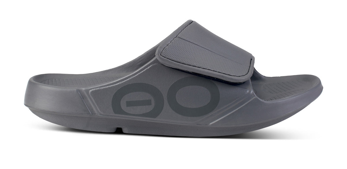 OOfos Women's OOahh Sport Flex Sandal - Slate