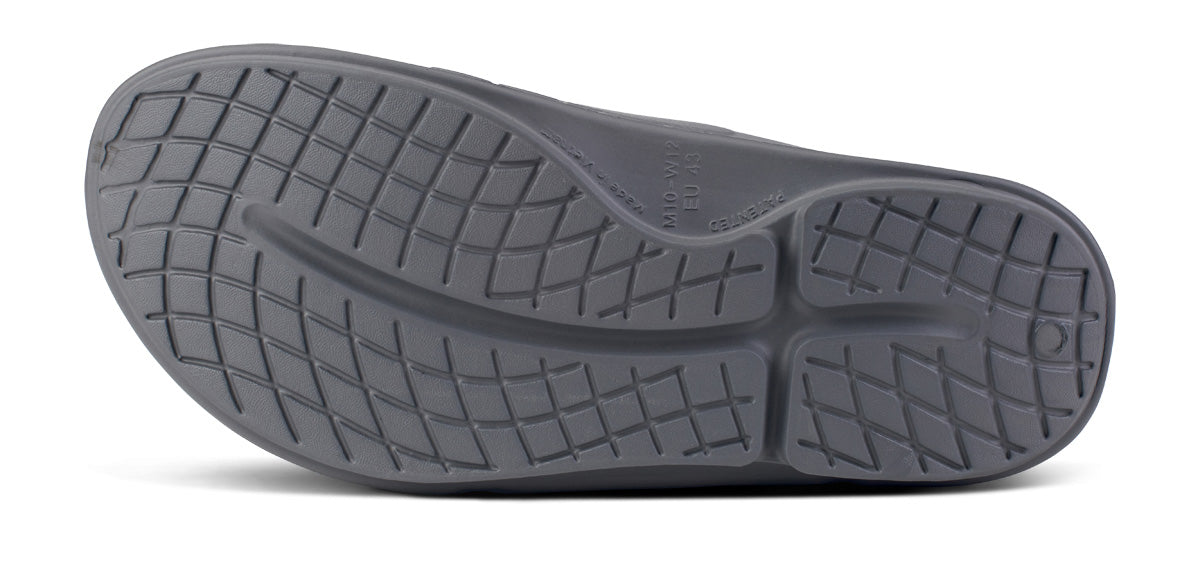 OOfos Men's OOahh Sport Flex Sandal - Slate