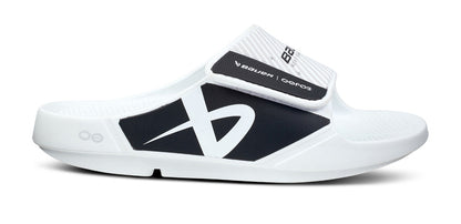  BAUER/OOFOS Men's OOahh Sport Flex Sandal – White