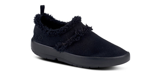 OOfos Women's OOcoozie Low Shoe - Black