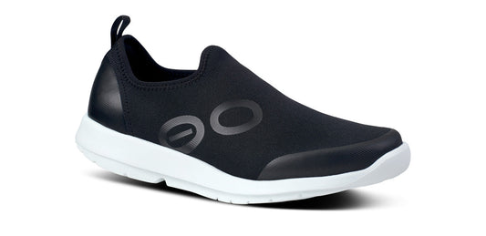 OOfos Women's OOmg Sport Low Shoe - White Black