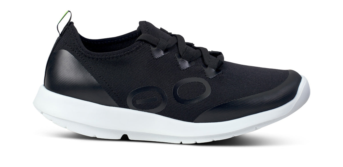 OOfos Women's OOmg Sport LS Low Shoe - White Black