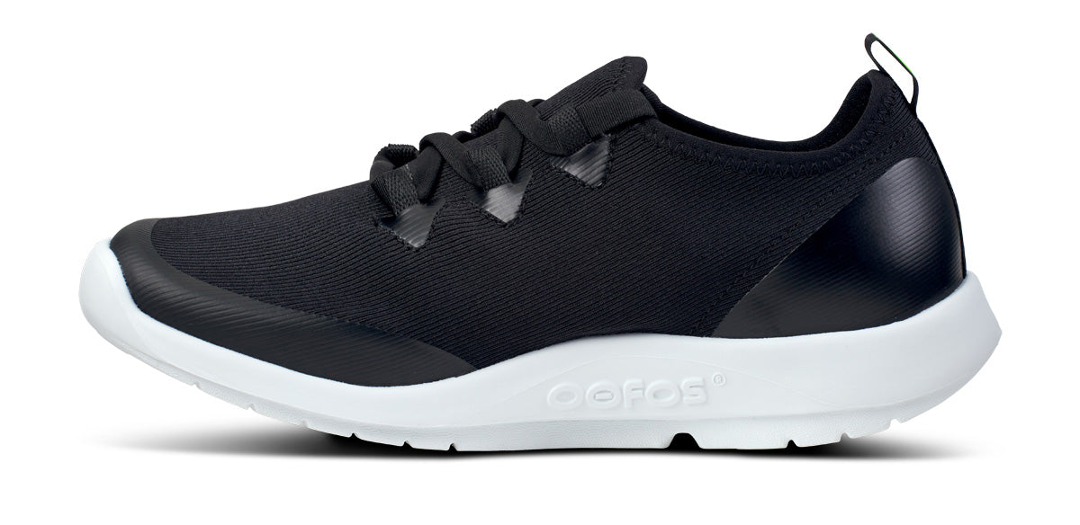 OOfos Women's OOmg Sport LS Low Shoe - White Black