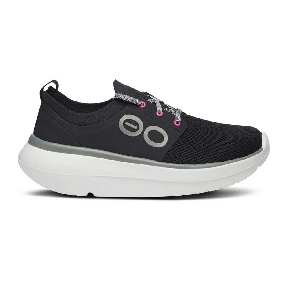 OOfos Women's OOmy Stride - White/Black - Regular (B)
