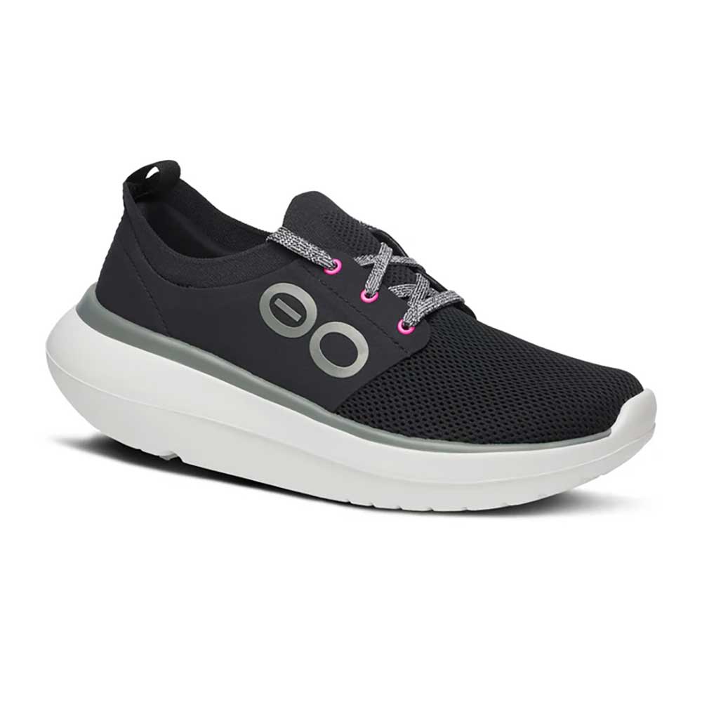 OOfos Women's OOmy Stride - White/Black - Regular (B)