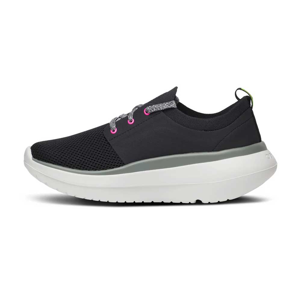 OOfos Women's OOmy Stride - White/Black - Regular (B)