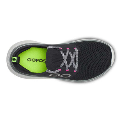 OOfos Women's OOmy Stride - White/Black - Regular (B)