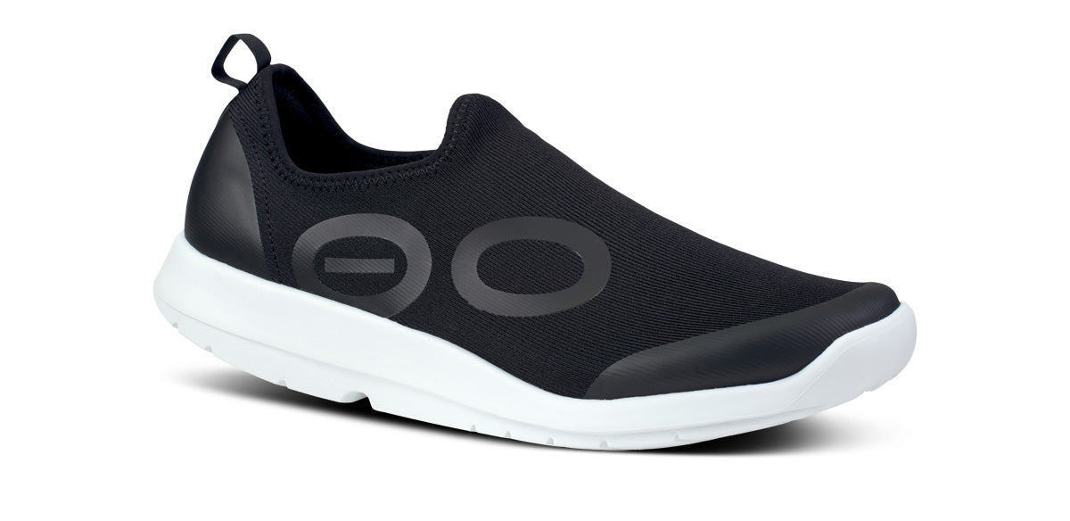 OOfos Men's OOmg Sport Low Shoe - White Black
