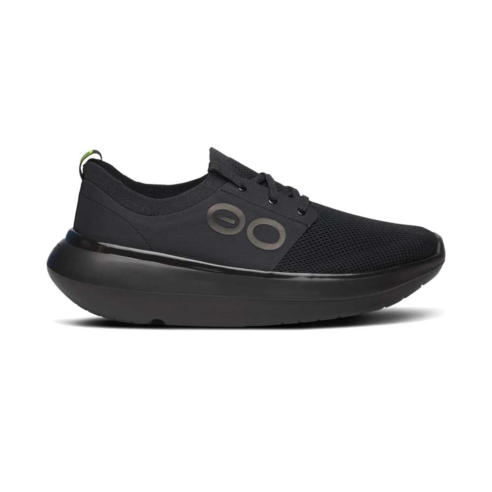 OOfos Men's Oomy Stride Recovery Shoe - Black/Black - Regular (D)