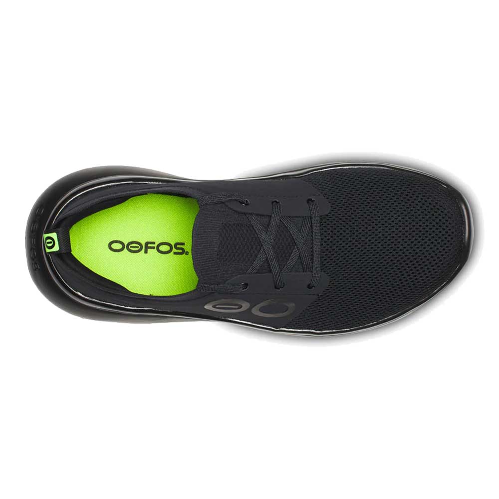 OOfos Men's Oomy Stride Recovery Shoe - Black/Black - Regular (D)