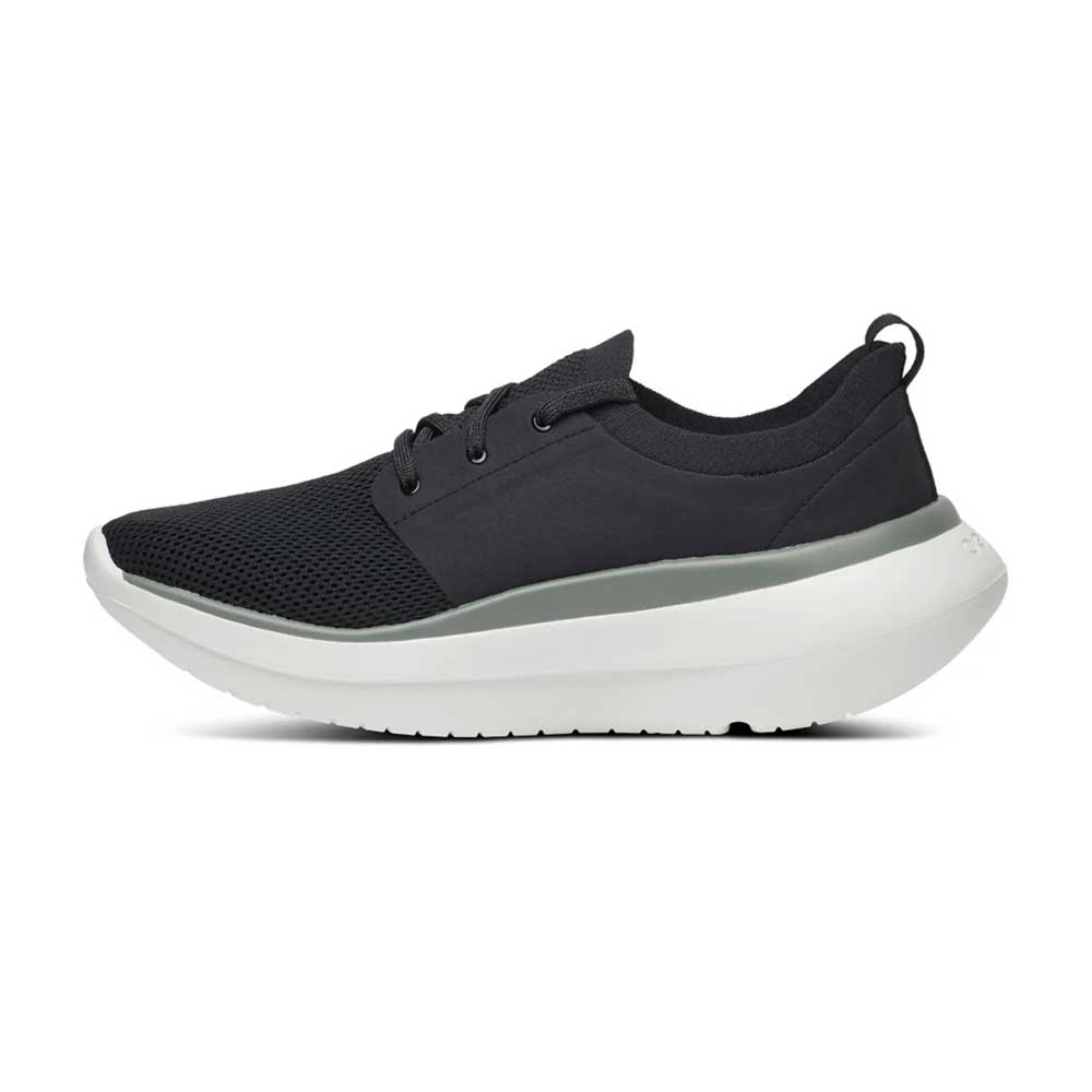 OOfos Men's OOmy Stride Recovery Shoe - White/Black - Regular (D)