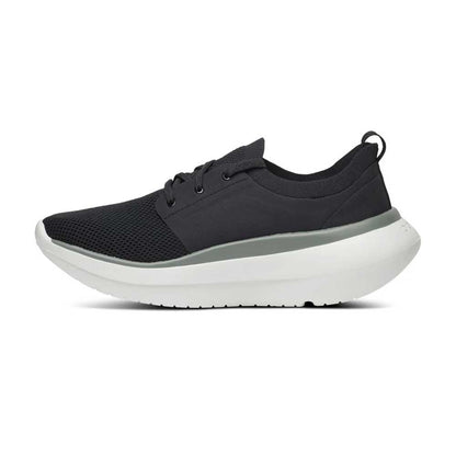 OOfos Men's OOmy Stride Recovery Shoe - White/Black - Regular (D)