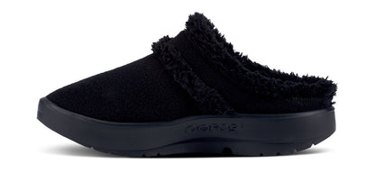 OOfos Women's OOcoozie Mule Shoe - Black