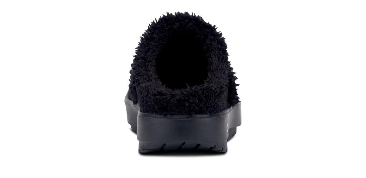 OOfos Women's OOcoozie Mule Shoe - Black