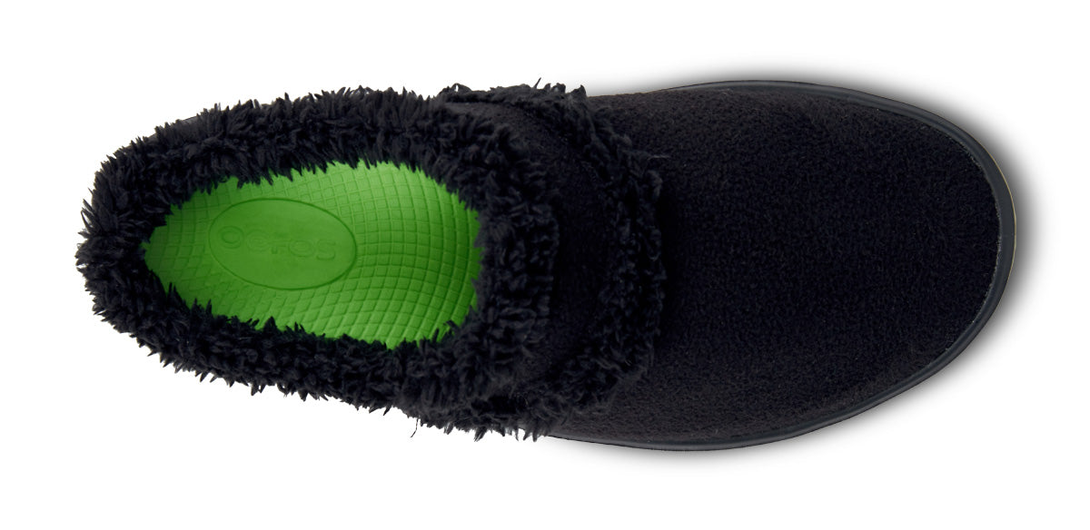 OOfos Women's OOcoozie Mule Shoe - Black