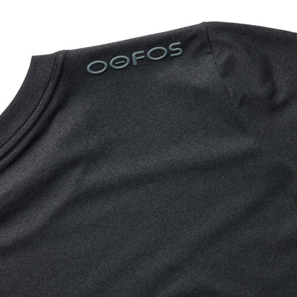 OOfos Women's COOl Down T Shirt - Dark Gray Heather