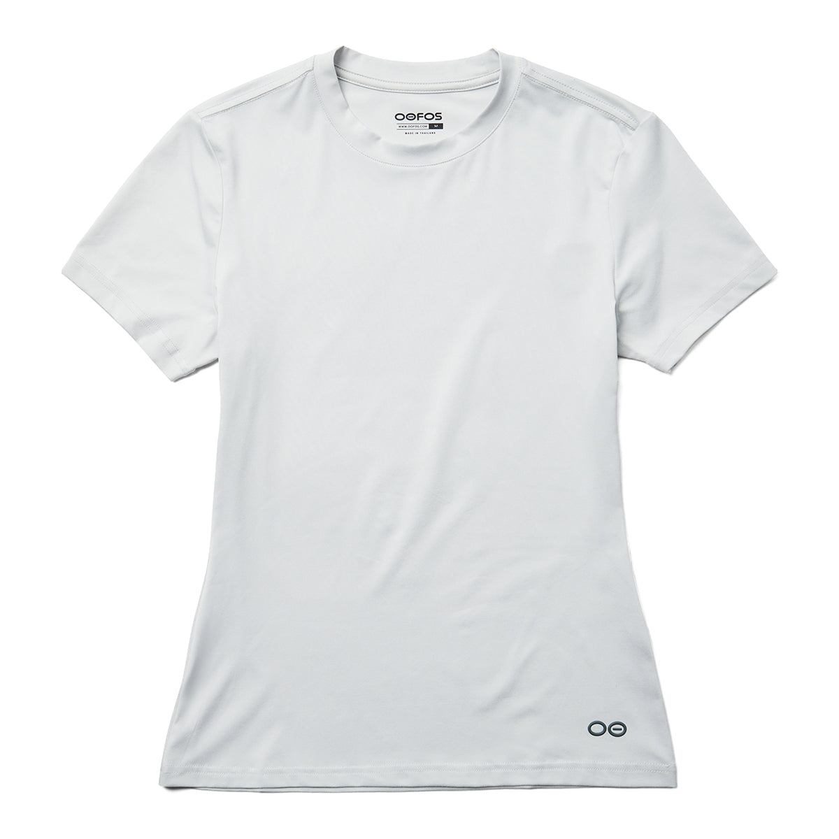 OOfos Women's COOl Down T Shirt - Light Gray Heather