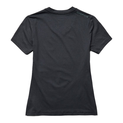 OOfos Women's COOl Down V Neck - Dark Gray Heather