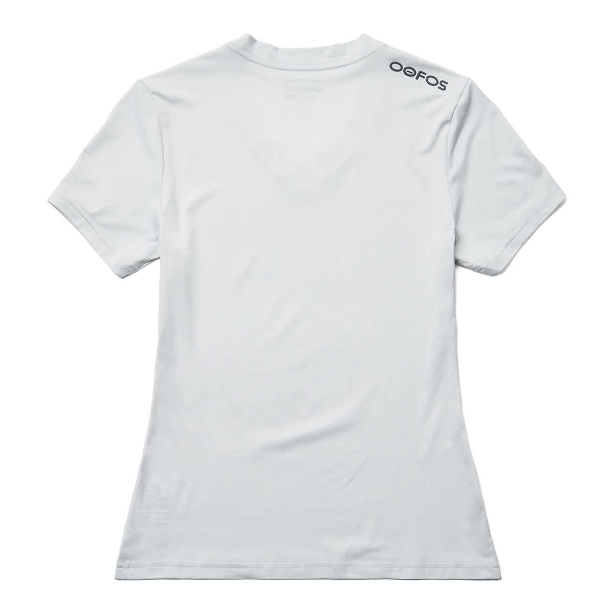 OOfos Women's COOl Down V Neck - Light Gray Heather