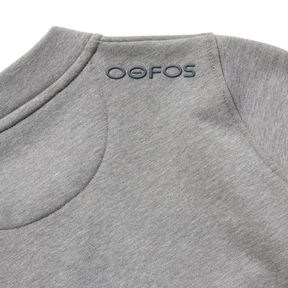 OOfos Women's COOl Down ¼ Zip - Gray Heather