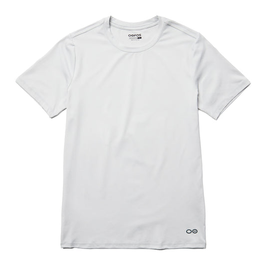 OOfos Men's COOl Down T Shirt - Light Gray Heather
