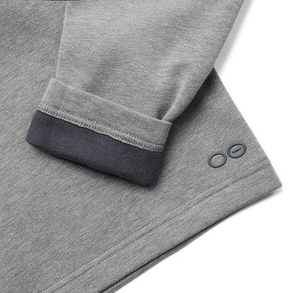 OOfos Men's COOl Down ¼ Zip - Gray Heather