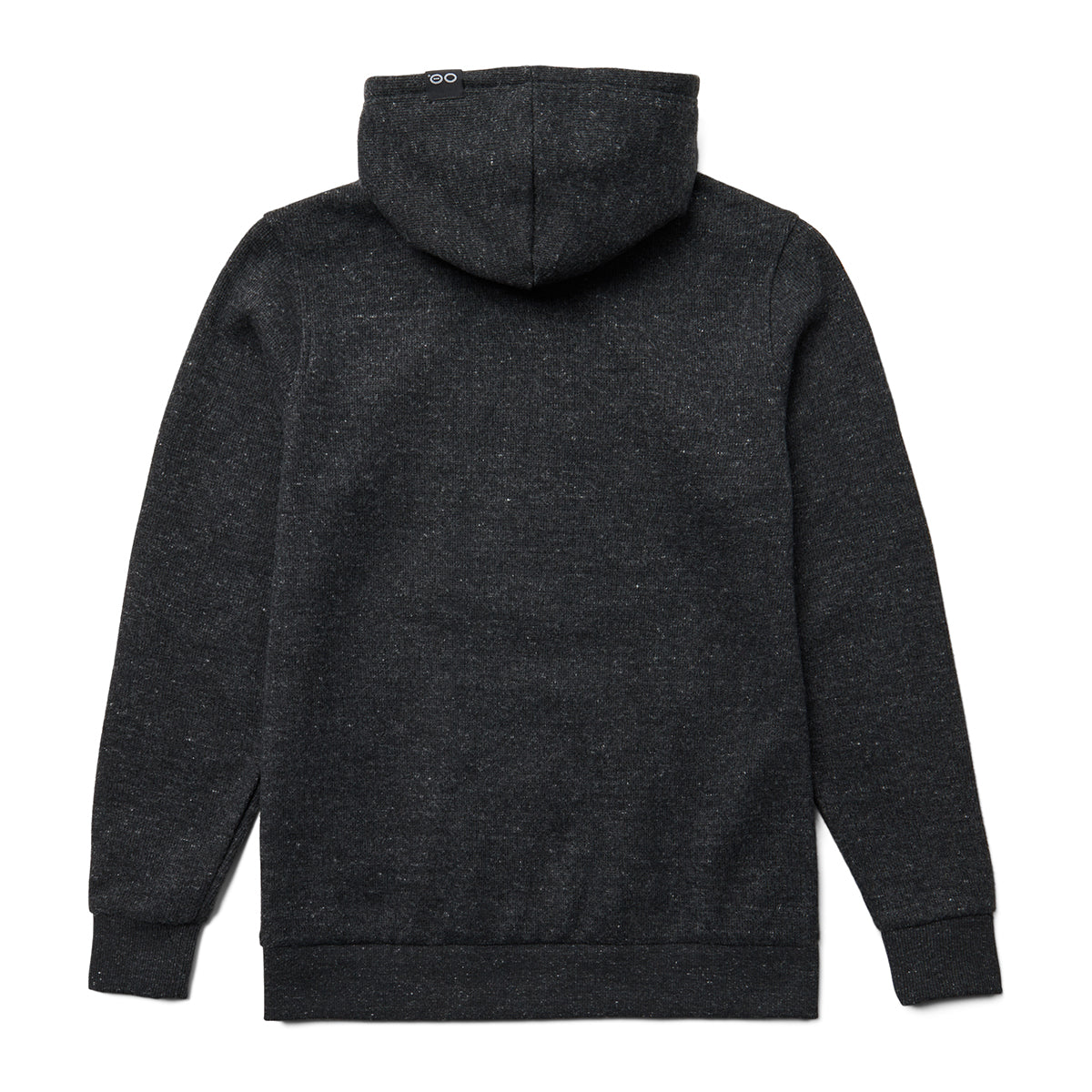 OOfos Men's OOmy Knit Hoodie - Dark Charcoal Gray Heather