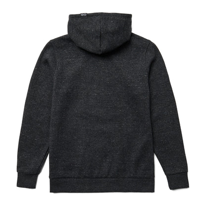 OOfos Men's OOmy Knit Hoodie - Dark Charcoal Gray Heather