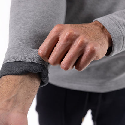 OOfos Men's COOl Down ¼ Zip - Gray Heather