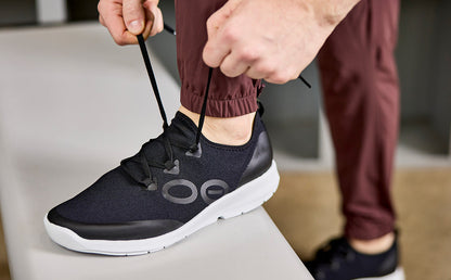 OOfos Men's OOmg Sport LS Low Shoe - White Black