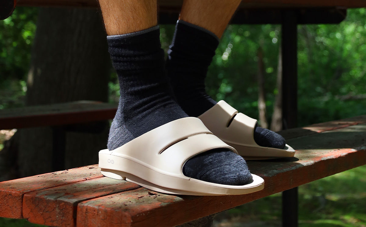 OOfos Men's OOahh Slide Sandal - Nomad