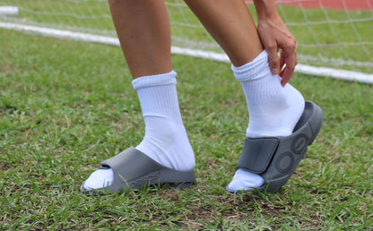 OOfos Women's OOahh Sport Flex Sandal - Slate
